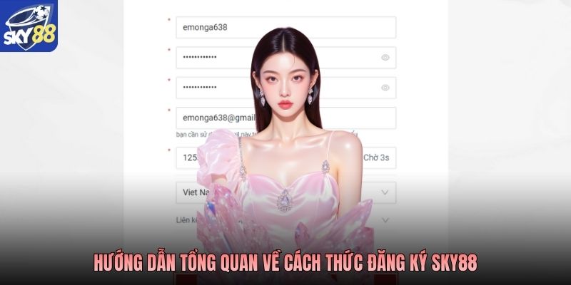 Hướng dẫn tổng quan về cách thức đăng ký Sky88